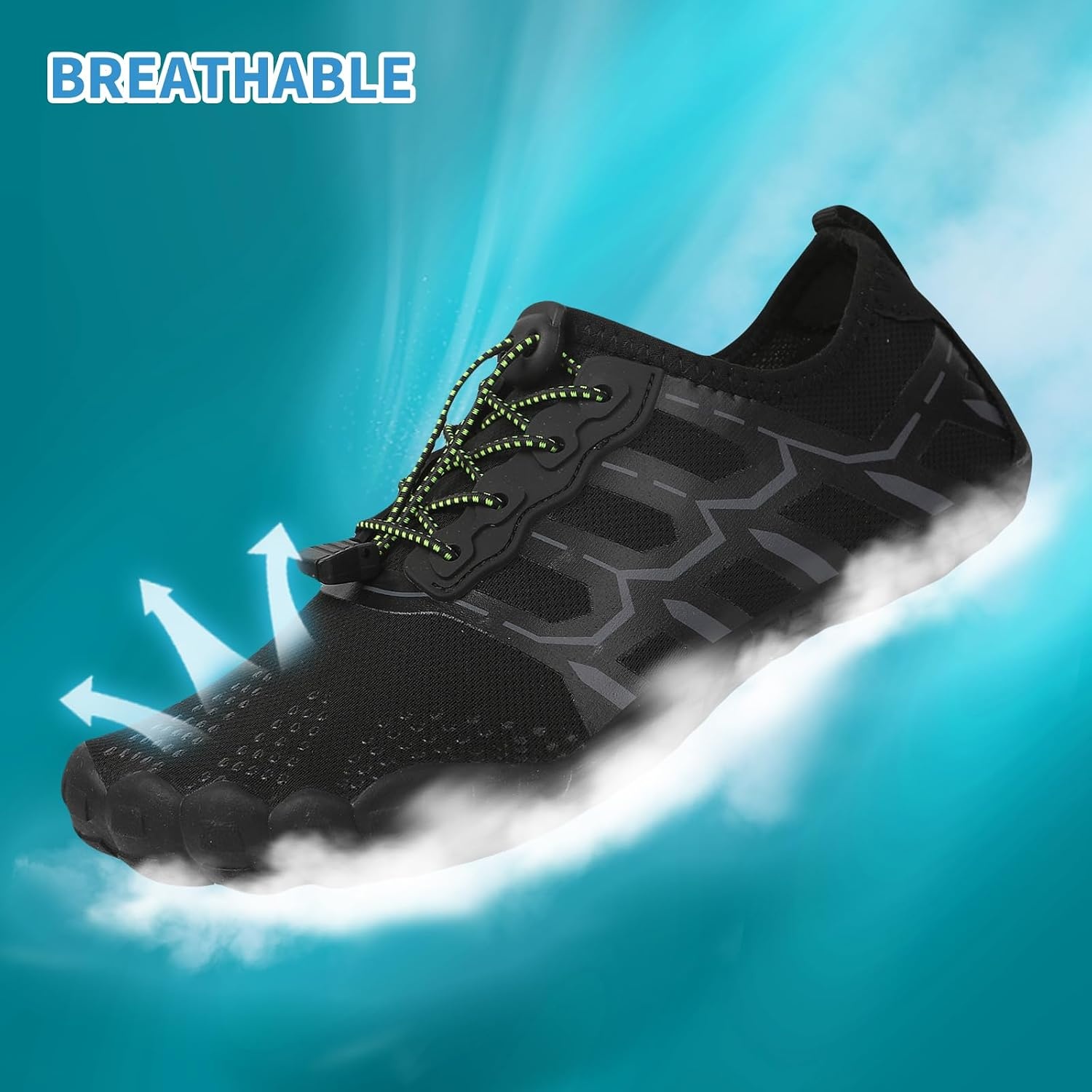 image:imageQuick Dry Barefoot Beach amp Pool Shoes Slipon for Women amp Men Surf Yoga amp Water SportsBlackgrey3131