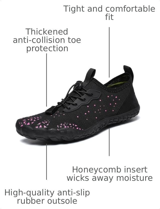 image:imageQuick Dry Barefoot Beach amp Pool Shoes Slipon for Women amp Men Surf Yoga amp Water SportsBlackrose02