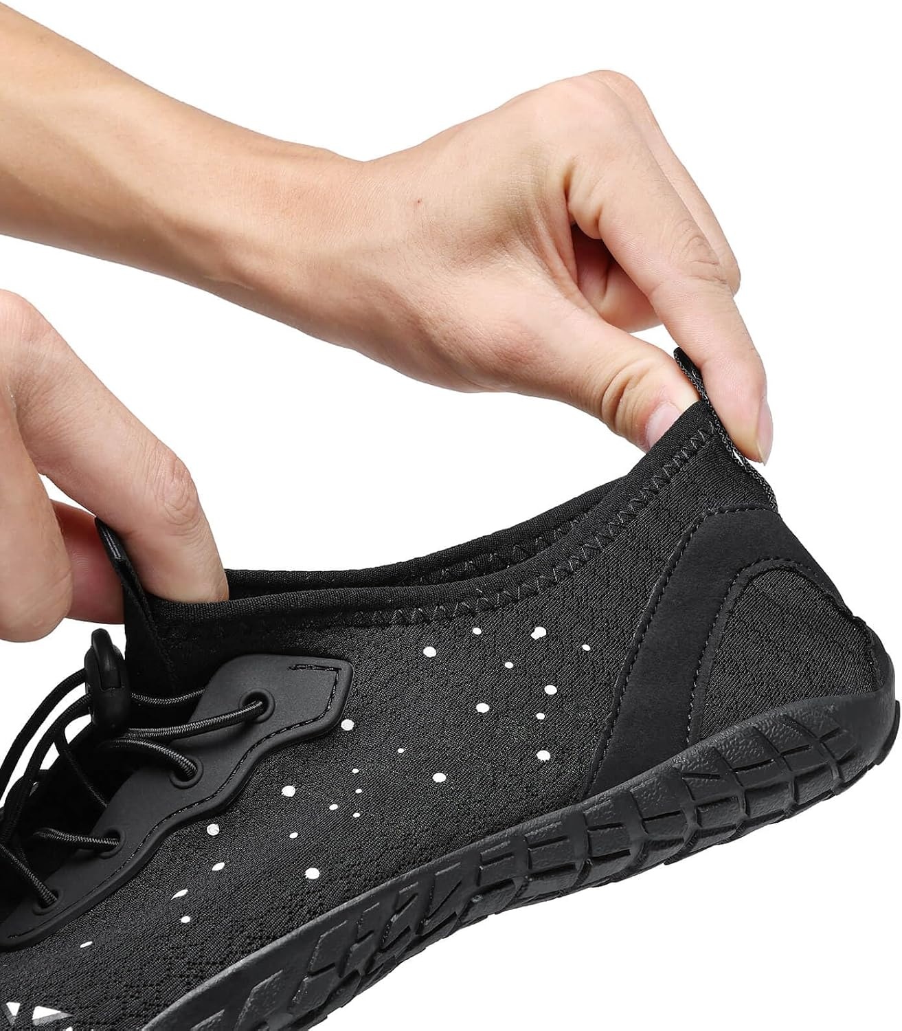 image:imageQuick Dry Barefoot Beach amp Pool Shoes Slipon for Women amp Men Surf Yoga amp Water SportsBlackwhite02
