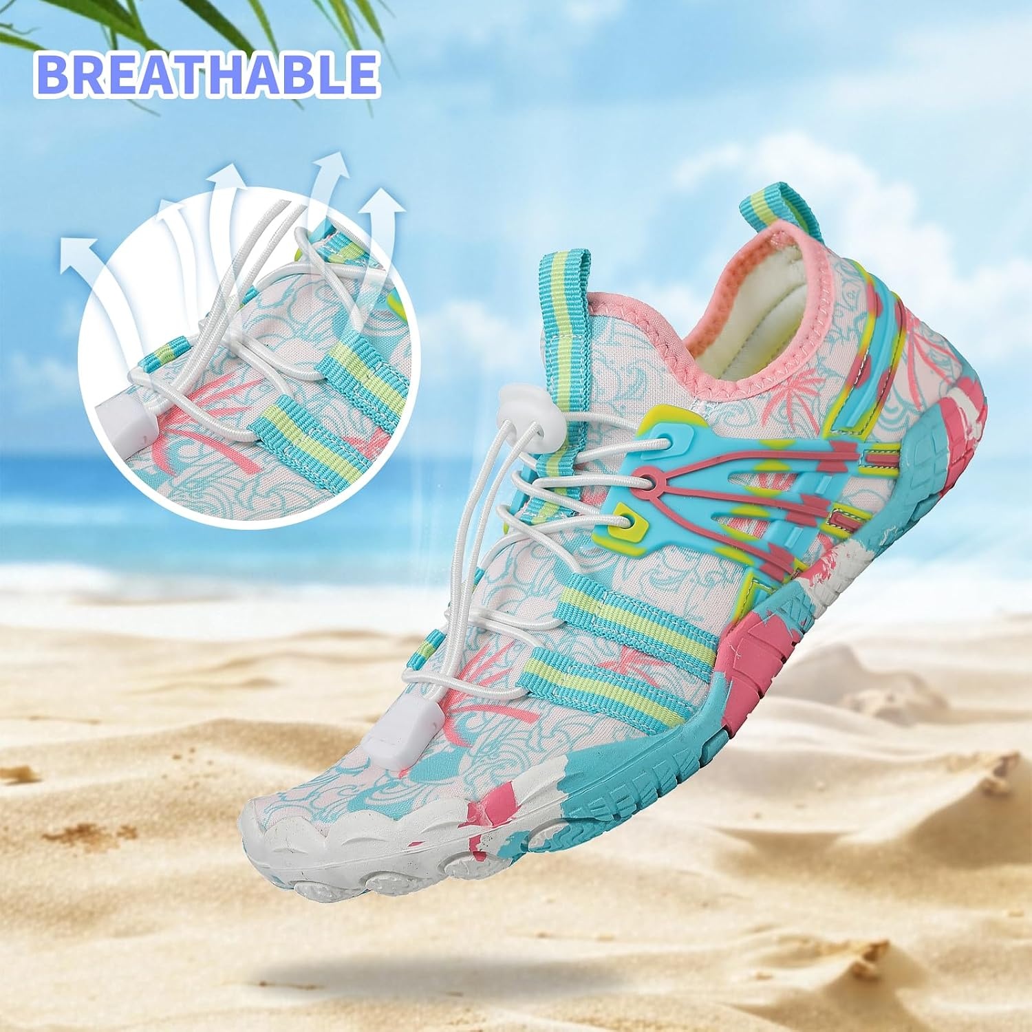 image:imageQuick Dry Barefoot Beach amp Pool Shoes Slipon for Women amp Men Surf Yoga amp Water SportsGreenwhite21