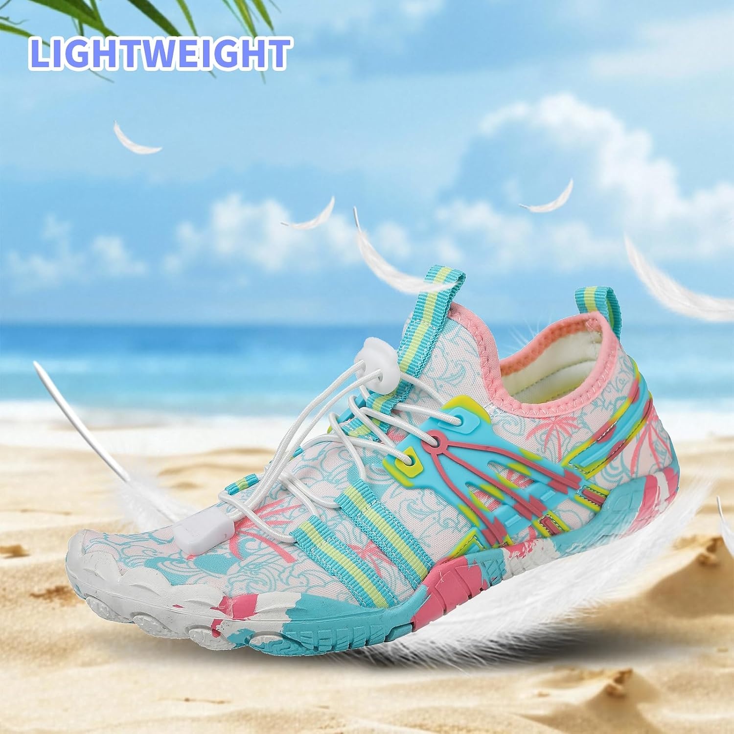 image:imageQuick Dry Barefoot Beach amp Pool Shoes Slipon for Women amp Men Surf Yoga amp Water SportsGreenwhite21