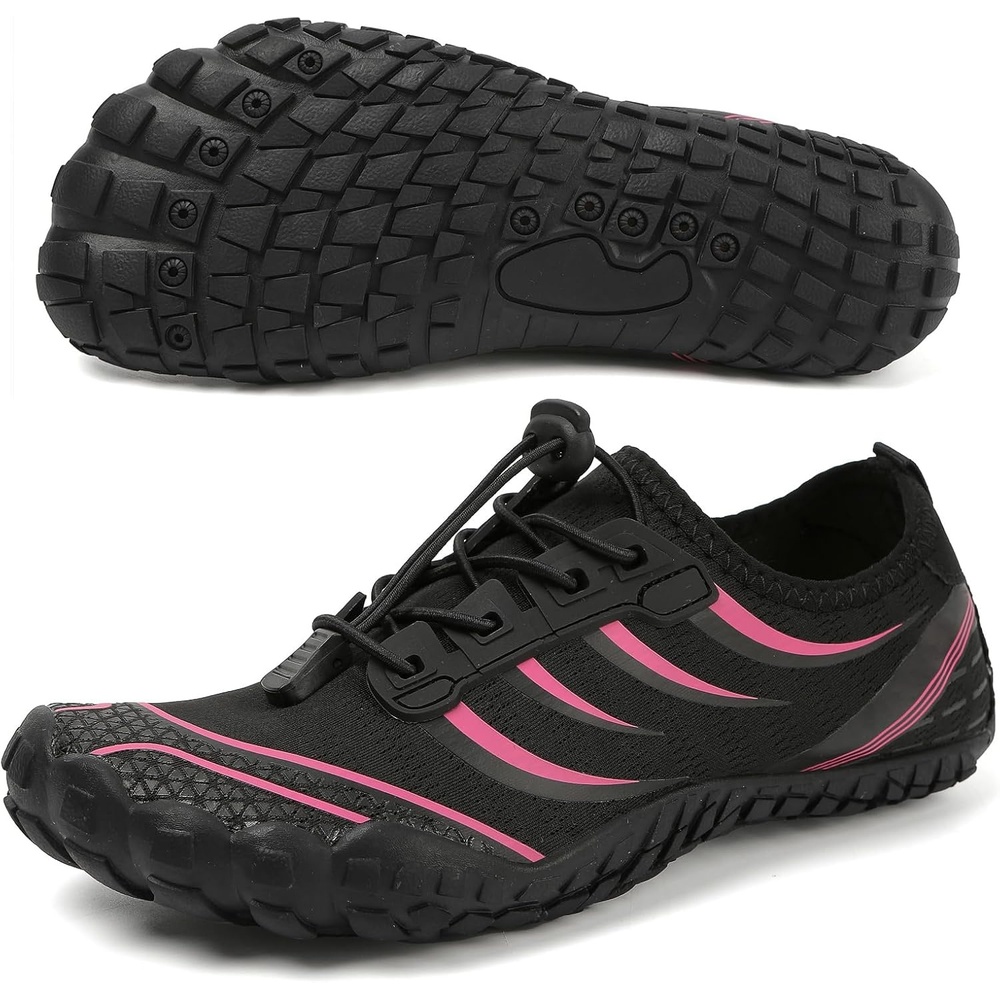 image:imageWater Shoes Mens Women Barefoot Shoes Quick Dry Aqua Outdoor Sports for Swim Pool Beach Surf Walk Water Yoga River Lake Hiking KayakingBlackrose Red