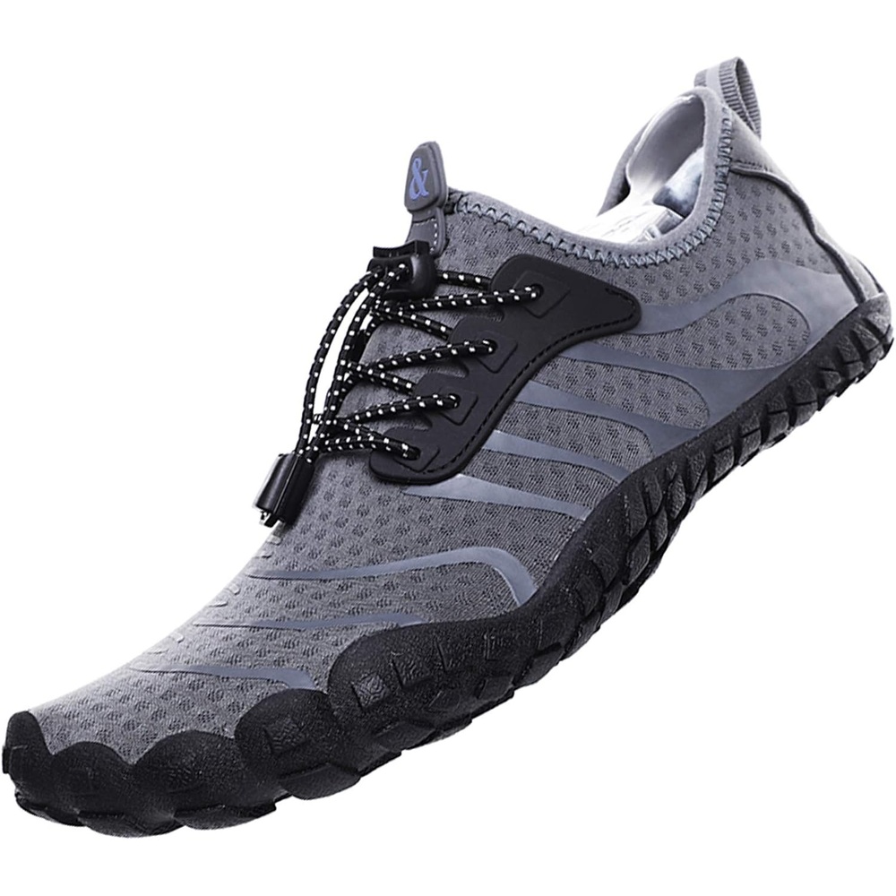 image:imageWater Shoes Mens Women Barefoot Shoes Quick Dry Aqua Outdoor Sports for Swim Pool Beach Surf Walk Water Yoga River Lake Hiking KayakingGrey
