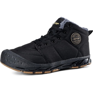 Mens Snow Boots, Mens Winter Boots, Mens Winter Trekking Snow Boots, Winter Boots for Men Waterproof Fur Lined Warm Winter Boots Men Lace up Snow Ankle Shoes Outdoor Anti-Slip Lightweight Hiking Boot(Black)