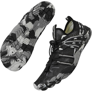Quick Dry Barefoot Beach & Pool Shoes – Slip-on for Women & Men, Surf, Yoga & Water Sports(Black-21)
