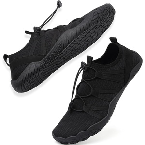 Quick Dry Barefoot Beach & Pool Shoes – Slip-on for Women & Men, Surf, Yoga & Water Sports(Black-83)