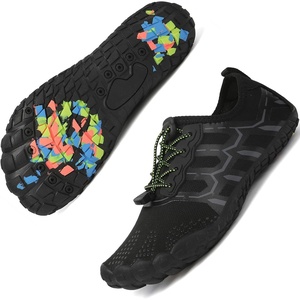 Quick Dry Barefoot Beach & Pool Shoes – Slip-on for Women & Men, Surf, Yoga & Water Sports(Blackgrey-3131)