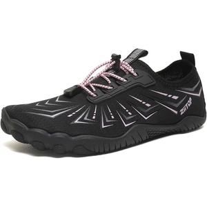 ziitop Water Shoes for Men Women Beach Barefoot Swim Pool Shoes Aqua Socks | Anti-Slip Breathable Quick Dry Lightweight Slip-on, Outdoor Sport Hiking Walking Boating Fishing Diving Surfing(Black Pink-2)