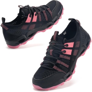 ziitop Womens Hiking Water Shoes for Women Quick Dry Outdoor Sport Sneakers Non Slip Lightweight Breathable Summer Trekking and Walking Climbing Shoe(Black Rose)