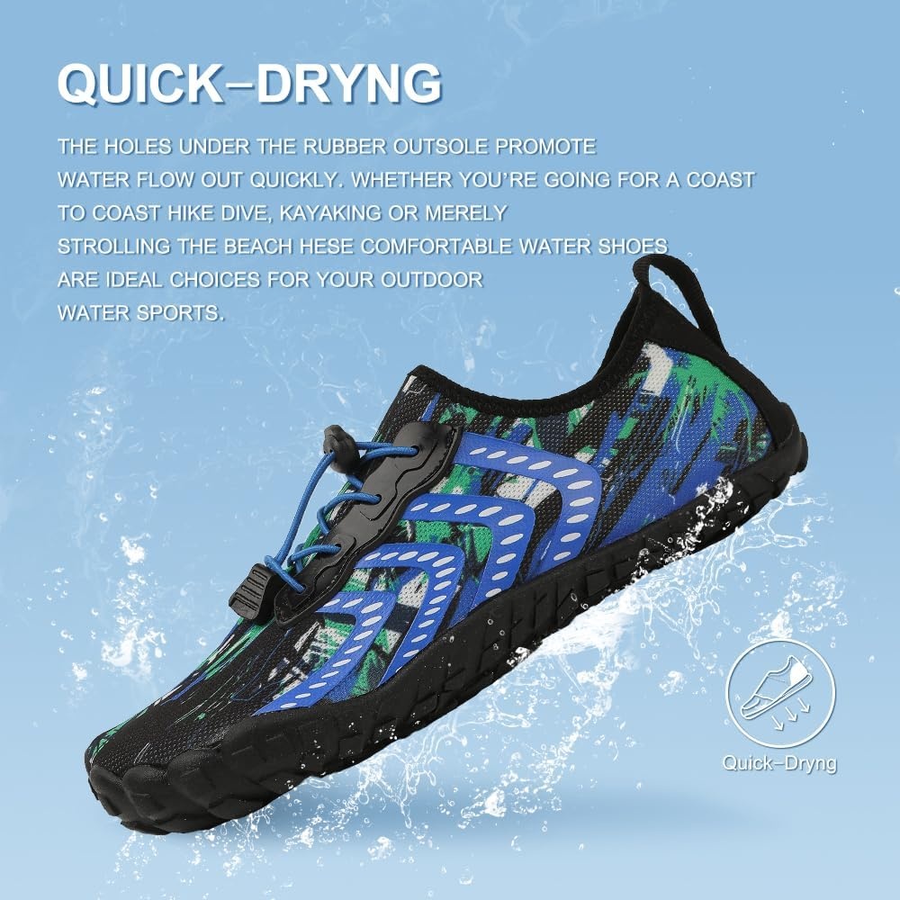 image:imageziitop Water Shoes for Women MenAbluegreen