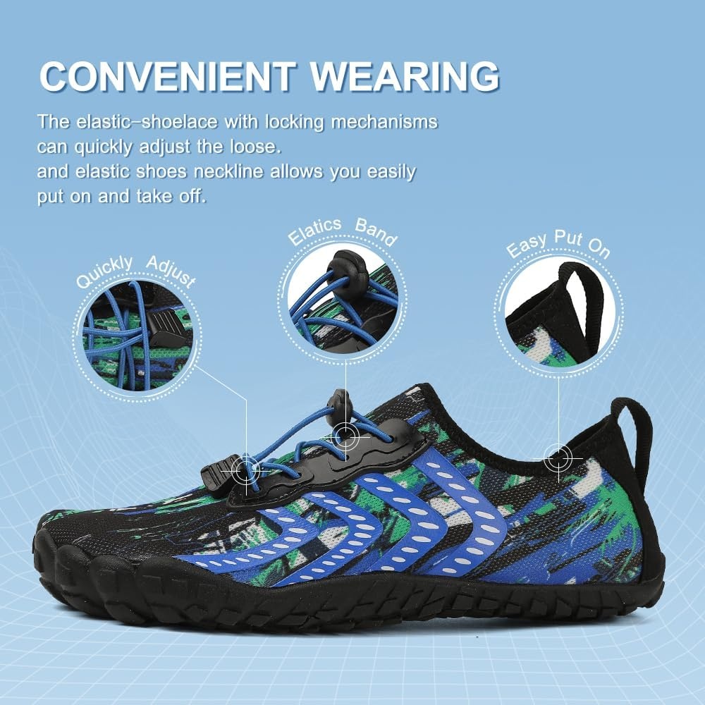 image:imageziitop Water Shoes for Women MenAbluegreen