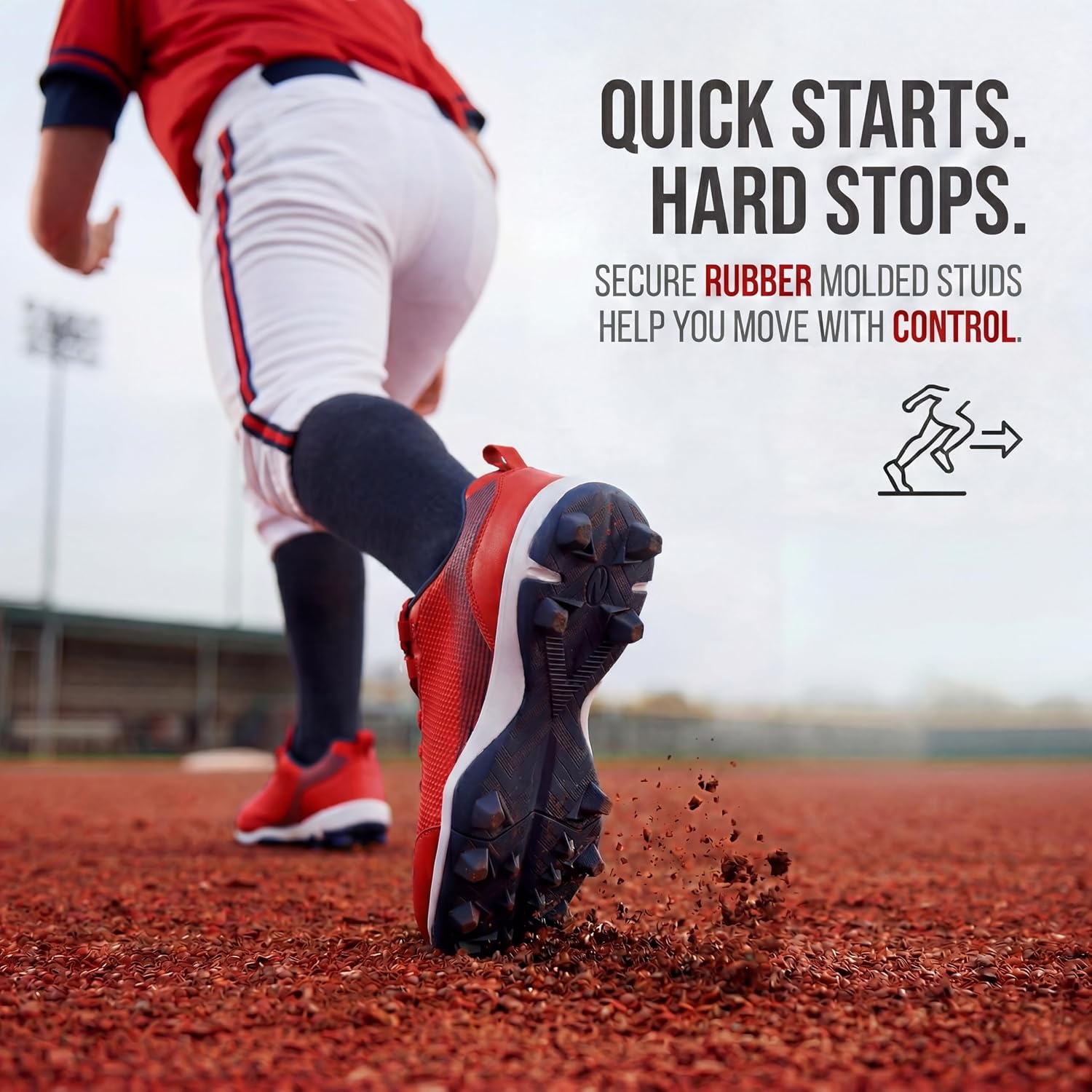 image:imageSoftball Cleats for Women Baseball Cleats Lacrosse MoldedRed