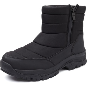 ziitop Snow Boots for Men Waterproof Winter Boots(Black)