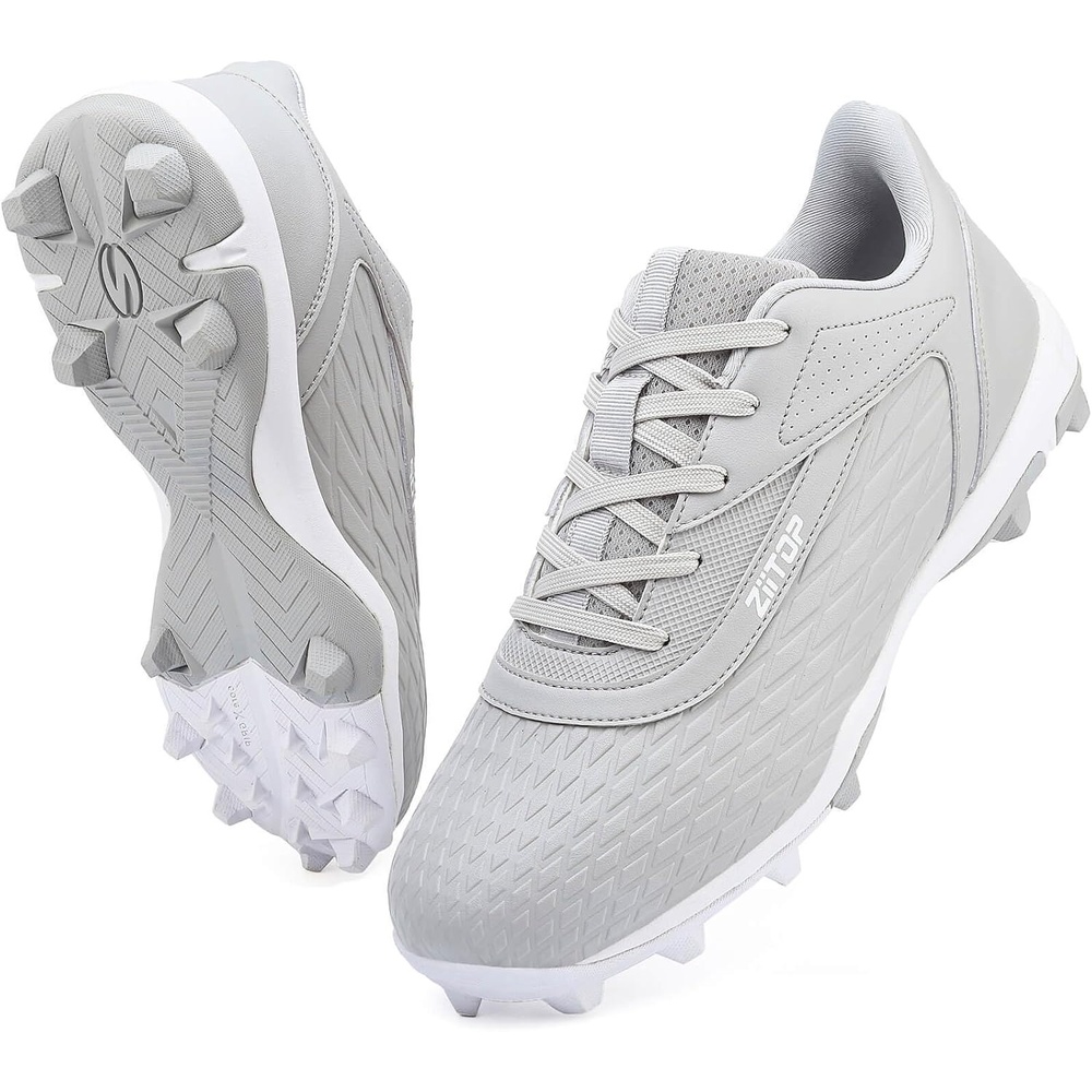 image:imageziitop Baseball Cleats Mens Softball Cleat Turf Shoes for MenGrey